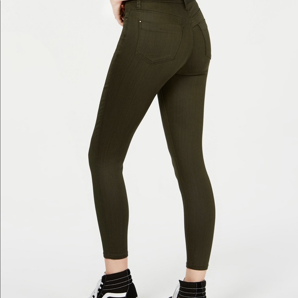 Celebrity Pink Juniors' High-Rise Ankle
Skinny Jeans COLOR: Olive Night - Picture 2 of 6